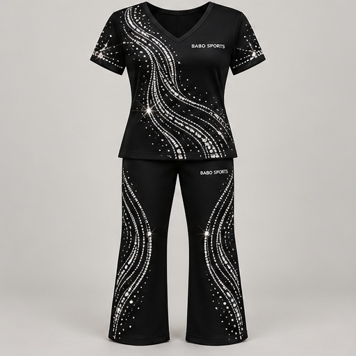 BABO SPORTS Rhinestone Shirts design 5